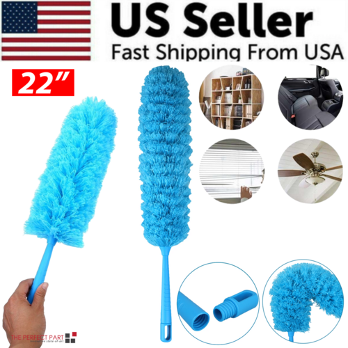 Microfiber Duster with 90° Bendable Head – 22", Washable