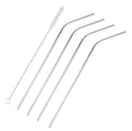Reusable Stainless Steel Straws – 4-Pack with Cleaning Brush