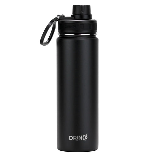 DRINCO 22 oz Insulated Stainless Steel Water Bottle – Black