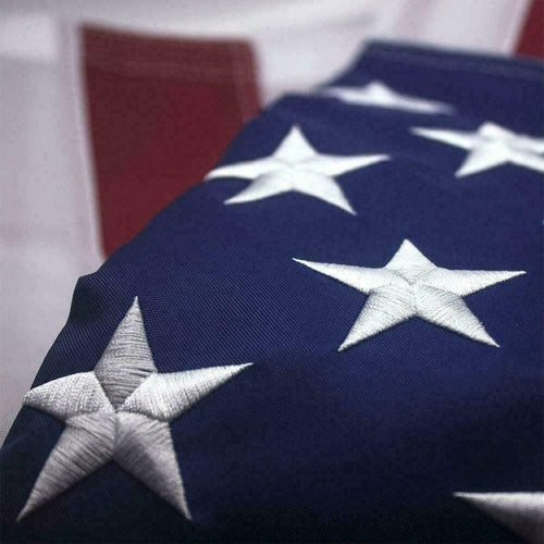 American Flag – Heavy-Duty Embroidered Stars, All-Weather Outdoor